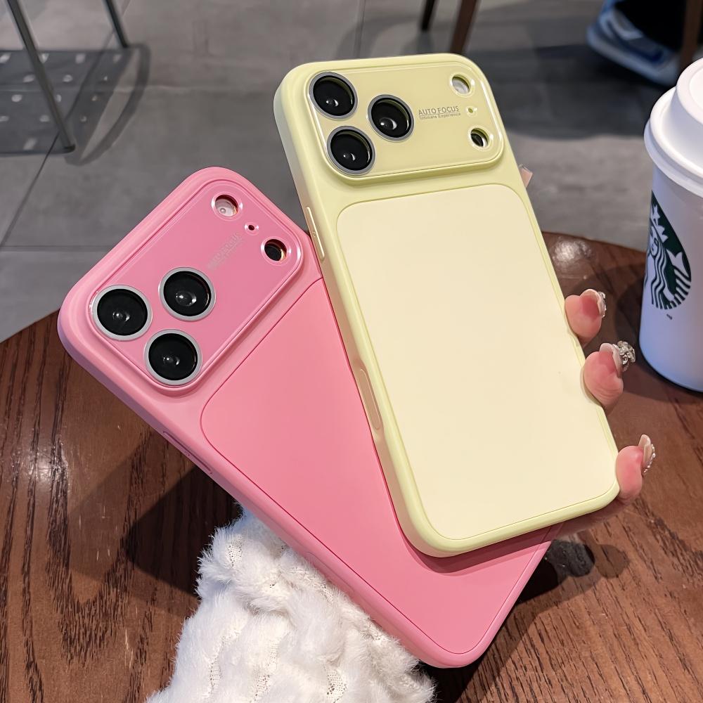 Макаронный цветной чехол из жидкого силикона для iPhone 17 Pro 16 17 15 13 14 12 Pro Max Защита камеры с большим окном Матовое покрытие