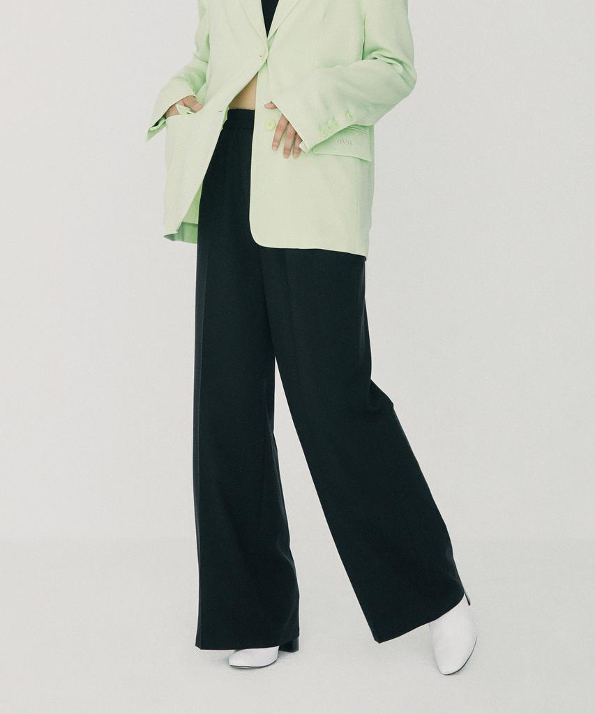 ONNE Band Waisted Straight Fit Pants Black