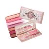 Палетка макияжа Flower Knows Strawberry Cupid, Розовая палитра для лица с 5 матовыми + 2 сияющими оттенками, Легко растушевываемая, гладкая, милая, универсальная палетка макияжа, 0,49 унции