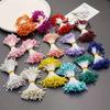Multicolor 2mm 350Pcs Mini Flower Artificial Pearl Pistil Double Heads Hand-made Home Wedding Decoration Cake Decora DIY Needlew