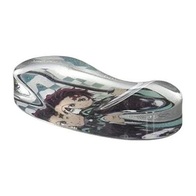 Убийца демонов: Подставка для палочек Kimetsu no Yaiba Tanjiro Kamado, прозрачная, прибл.. 2,5х4,5 см