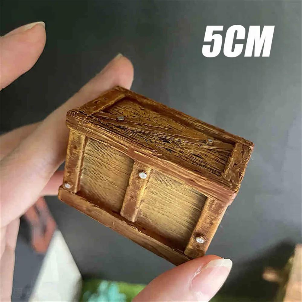 3D-печатная имитация пиратской коробки, сундук, ведро для украшения стола, домашнего декора, кукольного домика, подарка
