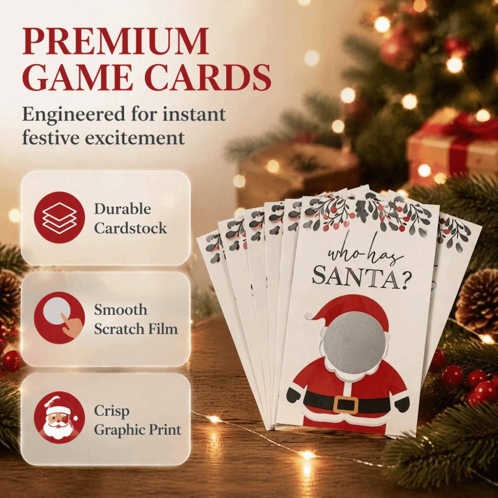 DIY Games Scratch Off Cards Paper Xmas Interactive Game Cards New Year Celebrations