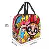 P-PowerPuffs GIRLS Изолированный ланч-бокс Мультяшный Аниме Контейнер для еды Портативный Термосумка Бенто-бокс Для пикника