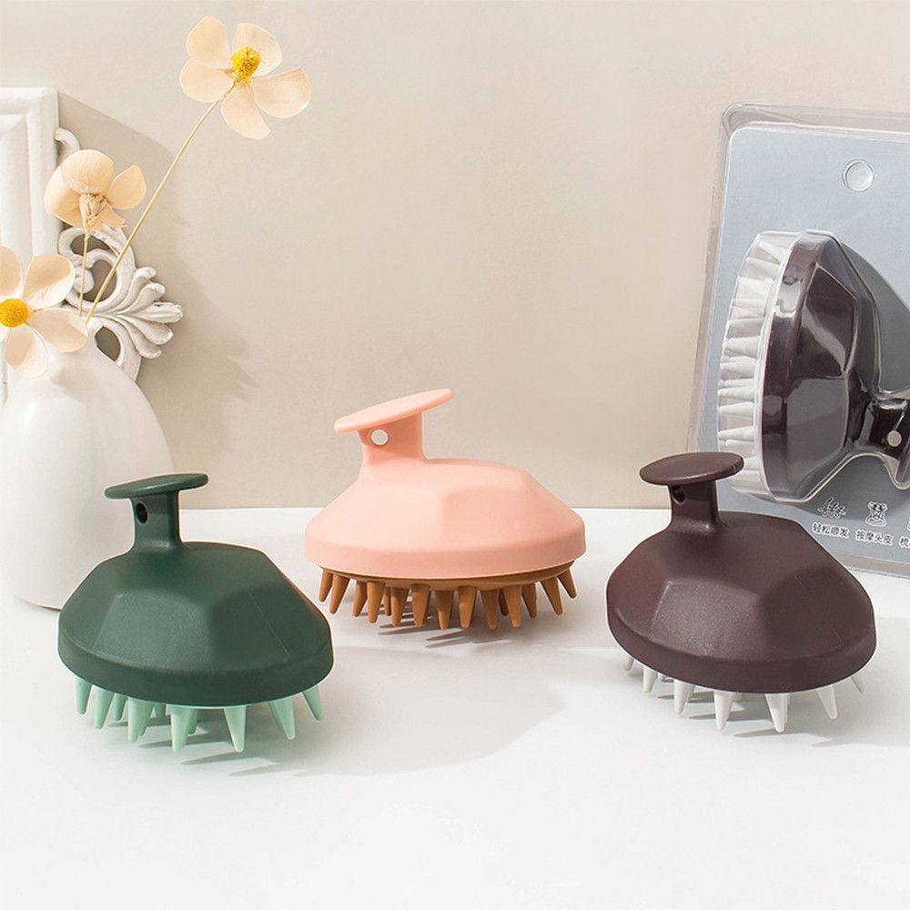 Useful Head Body Shower Massage Care Tool Hair Washing Comb Silicone Shampoo Brush
