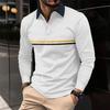 2023 Весна и осень, мужская модная и повседневная рубашка-поло на пуговицах, мужская спортивная рубашка-поло с длинными рукавами