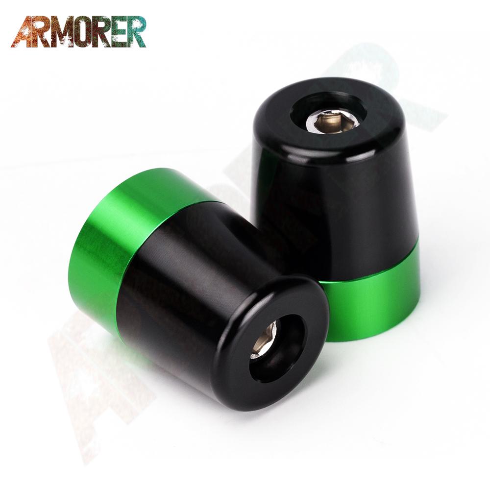 Для Kawasaki Ninja 250 300 400 650 1000 1000SX ninja 650 мотоциклетные ручки с ЧПУ, ручки, заглушка на конце стержня