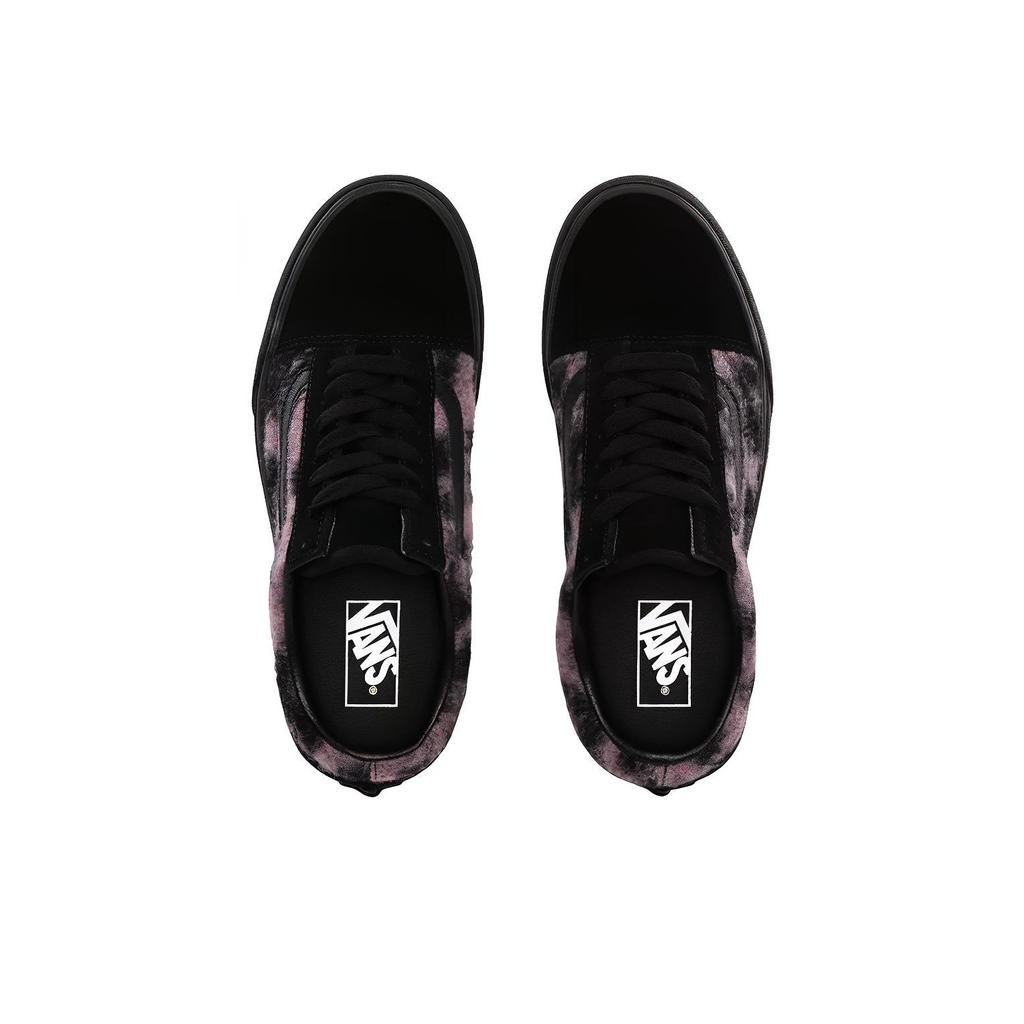 Vans Old Skool Mix Leopard Платформа Тай-дай Толстая подошва Повседневные Низкие Кеды для Скейтборда Женские кроссовки Черно-фиолетовые VN0A3B3UTRE