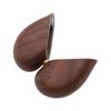 Walnut Wood Proposal Ring Case Single Slot Ring Holder Elegant Wooden Ring Box  Engagement