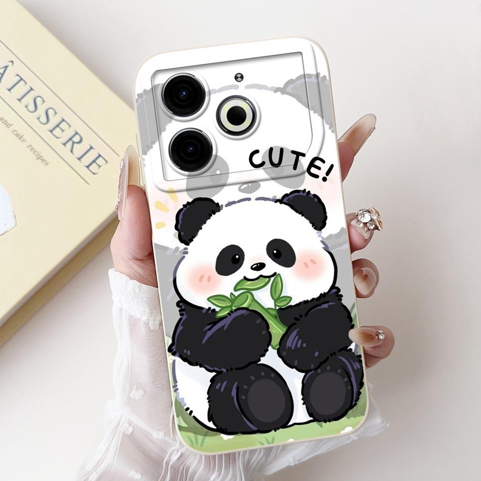 Cartoon Fashion Back Cover For Tecno Pova 6 Neo Pova6 Neo Phone Case Silicone Soft TPU Dragon Astronaut Black Cat Funda Bumper