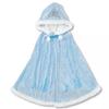 Disney Elsa & Olaf Kids' Cape with Hood and Tiara, Embroidered, Blue Japan NEW