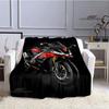 Плед с принтом логотипа мотоцикла Aprilia Модный теплый плед Мягкий и удобный плед Домашний дорожный плед Подарок на день рождения