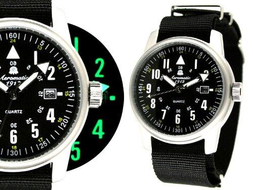 Aeromatic 1912 Watch Second Battle German Rocket Pioneer Reprint A1335 [Parallel Import]