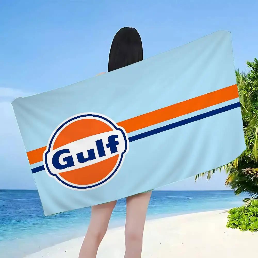 Логотип гоночного автомобиля G-Gulf Банное полотенце из микрофибры Мягкое Впитывающее Воздухопроницаемое Для девочек Детей Декоративное Мультяшное Пляжное полотенце