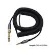1.5m Spring Audio Wire Headset Cable Cord with 6.35mm Adapter for WH-1000XM3 XM2 XM4/H900N H800/WH-XB910N/MDR-XB950BT