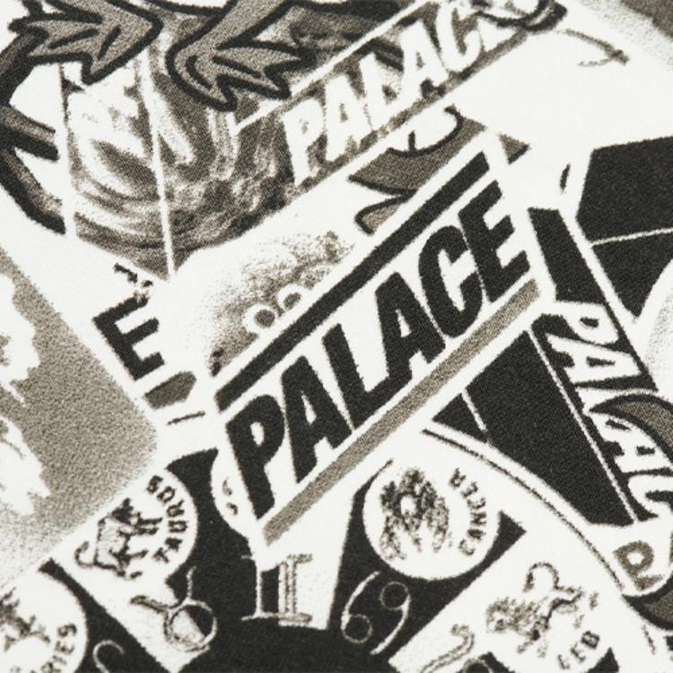 Palace FW21 Набор наклеек Футболка унисекс Футболка Черный Белый Серый PAL-FW21-489