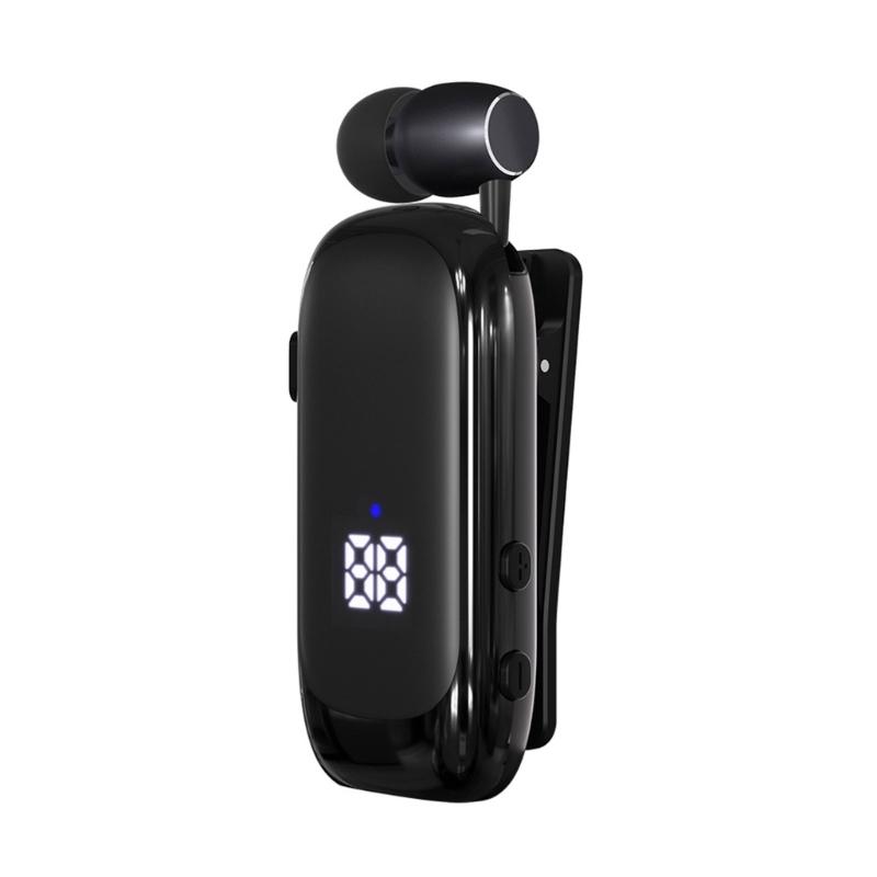 Петличная Bluetooth-совместимая гарнитура для звонков и прослушивания музыки, с цифровым LED-дисплеем, для автомобиля