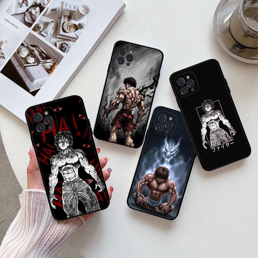 Крутой B-Baki HanmaS Для iphone 17 16 15 14 11 12 13 Pro Max Plus Чехол Милый Арт Чехол для Телефона