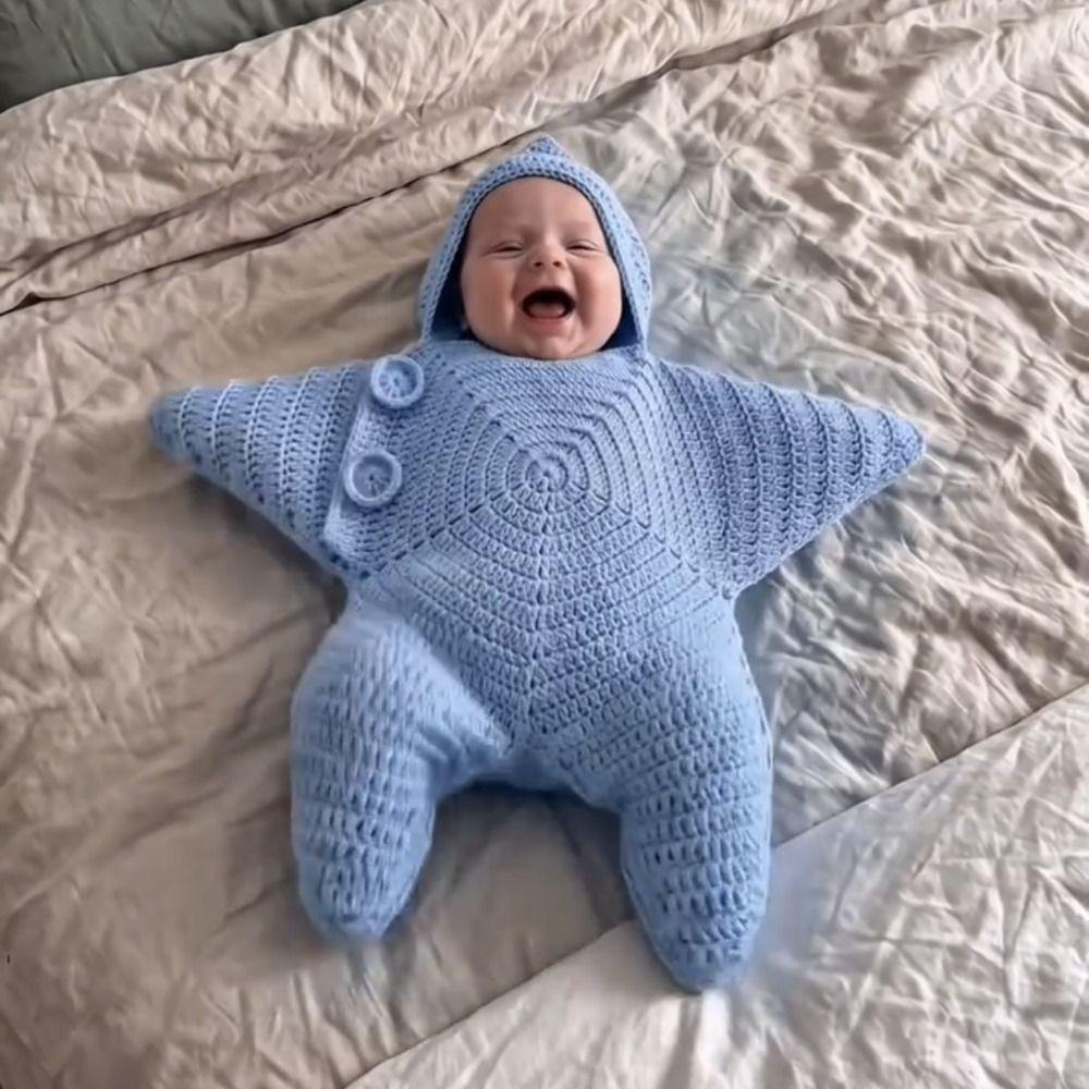 Comfort Infant Swaddle Blanket Star Shape Toddler Sleep Sack Newborn Swaddle Wrap All Seasons Use
