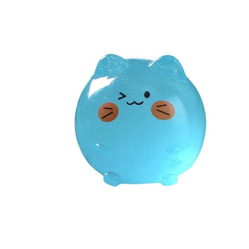 10 шт./лот Миниатюрные светящиеся кошки, животные, светящиеся в темноте, украшения из смолы, украшение для сада фей, мох, террариум, микроландшафт