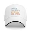 Взрослая пастельная Кепка-сэндвич I Know You Know We Know Lee Know, уличная бейсболка, полиэстер, солнцезащитная кепка, регулируемые солнцезащитные кепки, лето