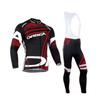 Men Women Cycling Jersey Set Long Sleeve Road Bike Outfit Breathable Quick Dry Riding Gear