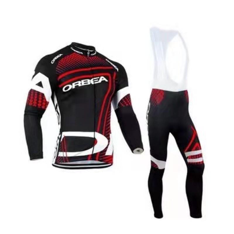 Men Women Cycling Jersey Set Long Sleeve Road Bike Outfit Breathable Quick Dry Riding Gear
