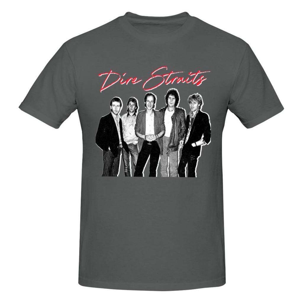 Unisex Dire Straits 2026 T Shirt Streetwear Big Size Cotton Sleeve Custom Tee Shirt