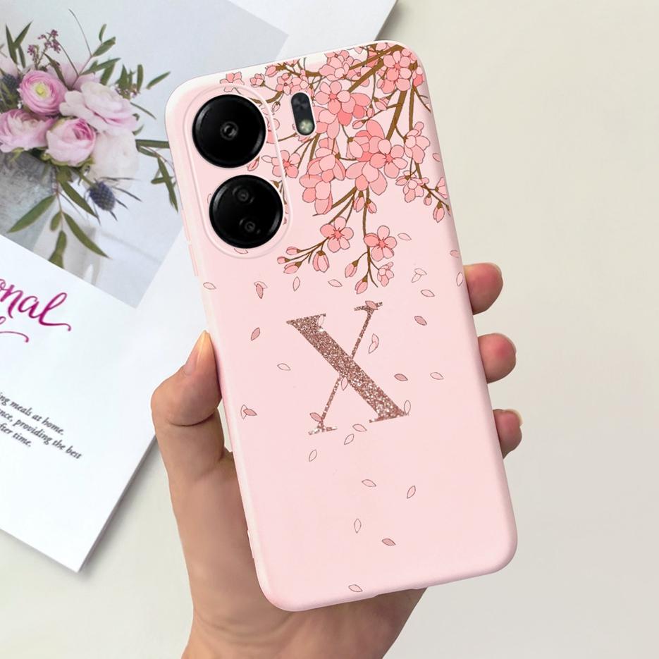 Чехол для Xiaomi Poco C65 Redmi 13C Милая Корона Буквы Чехол Мягкий Силиконовый Чехол для Телефона Для Xiaomi Redmi 13C Redmi13C PocoC65
