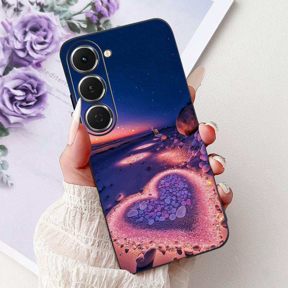 Чехол для Tecno Spark 40Pro KM6 Чехол для Techno Spark 40 Pro Чехол Силиконовый Роскошный Бабочка Любовь Мода Цветы Крутой Расписной