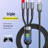100 Вт Прозрачный кабель Super Fast Charging 3-в-1 для Apple, Huawei, Vivo, Android-устройств