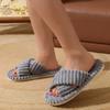 Plush Cross Cotton Slippers, Home Close Skin Plush Cotton Slippers Female