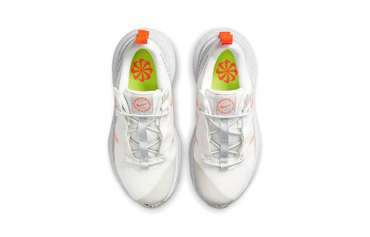 Nike Кроссовки Спортивные Повседневные Бело-Оранжевые DB3552-100 с Амортизацией, Устойчивые к Скольжению и Истиранию, Низкие