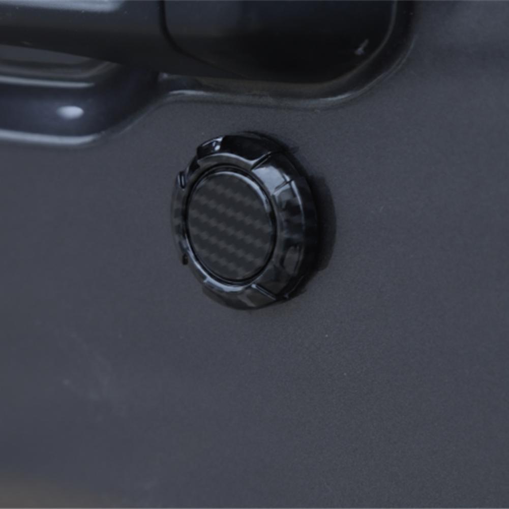 3PCS Carbon Fiber ABS Door Key Jack Trim For Jeep Wrangler JK JL Gladiator JT 2007+ Car Exterior Accessories Car Socket