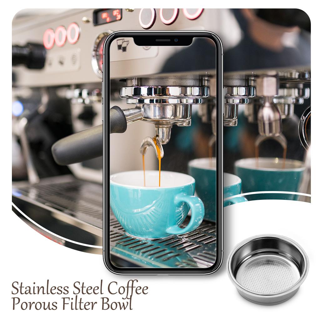 Нержавеющая сталь кофемашина порошок чашка домашний бар пористый фильтр кофейный фильтр корзина универсальные детали аксессуары