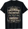 28th Birthday Tshirt 1997 Birthday Gifts for Unisex Women TShirt Custom Printed Graphic T Shirts Vintage Unisexs Clothing Tops