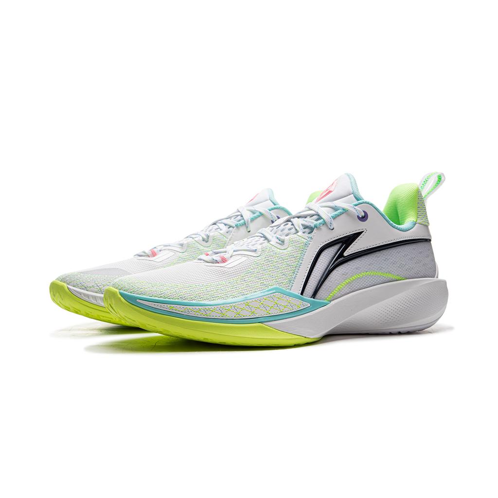 Li Ning Speed 2 Амортизирующие Скользкие Дышащие Упругие Низкие Баскетбольные Кроссовки Мужские Стандартные Белые ABAV009-3