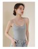 Women's ice silk camisole vest, worn inside and outside, 7A antibacterial slim fit comfortable thin bottom top
