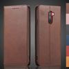 Magnetic Attraction Leather Case for Xiaomi POCOPHONE POCO F1 Holster Flip Cover Case Wallet Phone Bags Fundas Coque