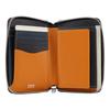 Кошелек с застежкой-молнией в два сложения из натуральной кожи 780614 Margo II Средний кошелек из воловьей кожи цвета верблюда [Takeokikuchi] Мужской [04]