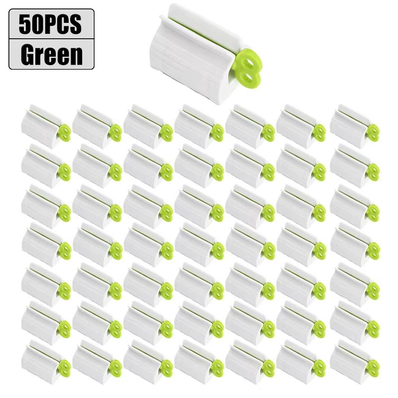 5-50pcs Rolling Tube Toothpaste Squeezer Toothpaste Seat Holder Stand Rotate Toothpaste Dispenser for Bathroom Accessories
