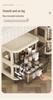 Rabbit Trolley: Multi-layer Cart with Wheels and Drawer for Children's Books and Storage