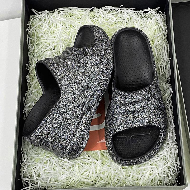 Винтажные женские тапочки Новые цельные тапочки Женские легкие летние повседневные туфли Мягкие 10 см Заметно увеличивающие рост туфли 41