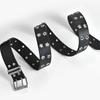 Metal Buckle Wide Side Star Hole Women Waistband Korean Waist Belts Waist Strap Double Grommet Hole