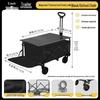 Outdoor Folding Camping Wagon with Table & Trailer