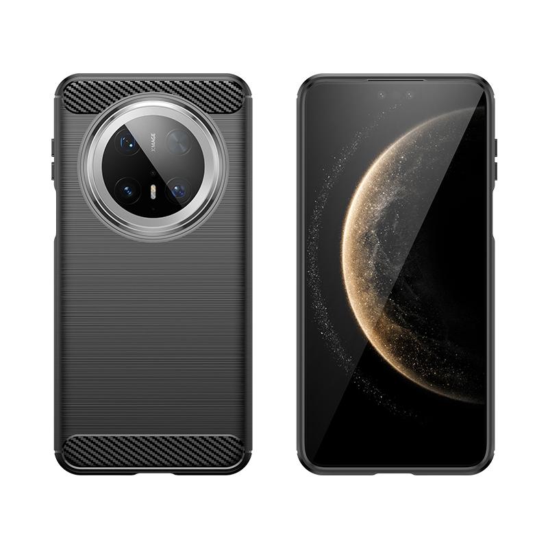 Для Huawei Mate 70 Pro Чехол Чехол Huawei Mate 70 Pro Capas Новый Задний Бампер Мягкий TPU Карбоновый Защитный Чехол Huawei Mate 70 Pro