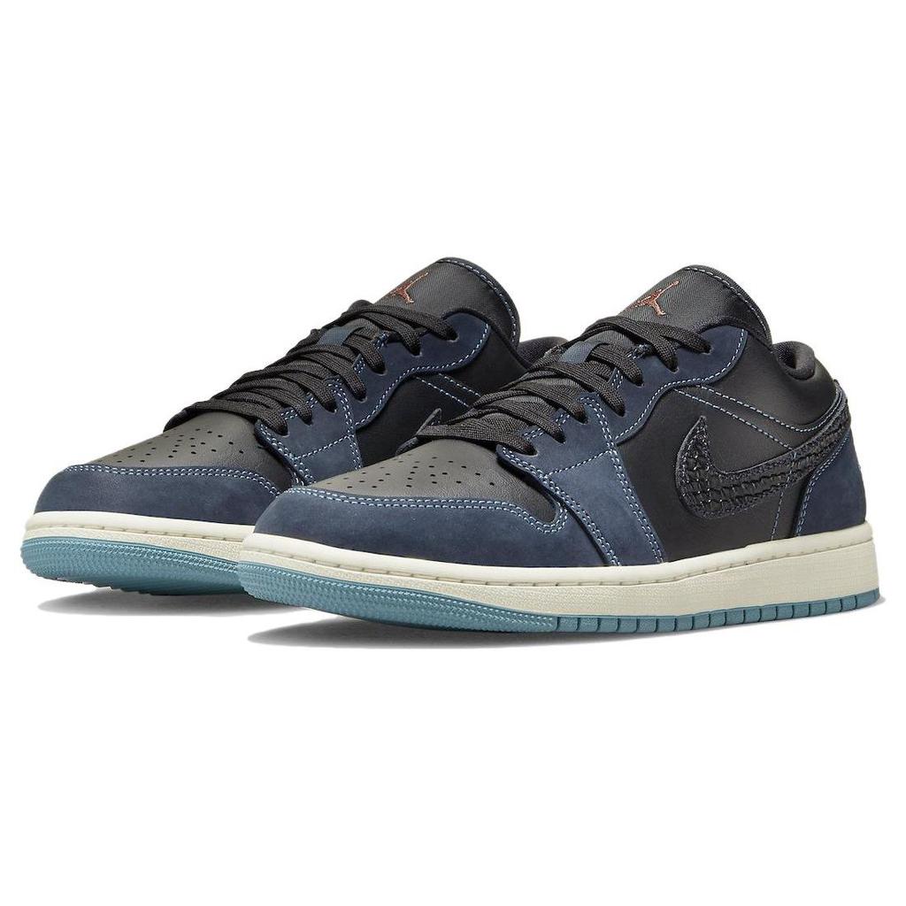 Air Jordan 1 Low SE Black Dark Obsidian Женские кроссовки Sail FJ5478-010