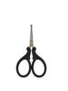 Ножницы Heff Designer Grooming с тупым/изогнутым кончиком для волос в носу, бороды, усов и бровей, 3,5 дюйма (черный)
