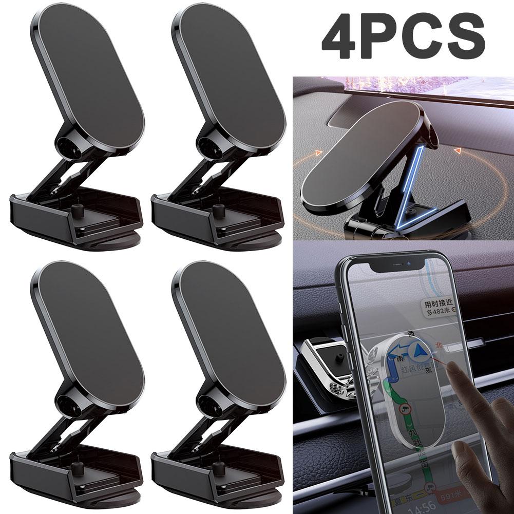 Магнитный держатель для телефона из цинкового сплава, автомобильный кронштейн для телефона для офиса в автомобиле (черный) К