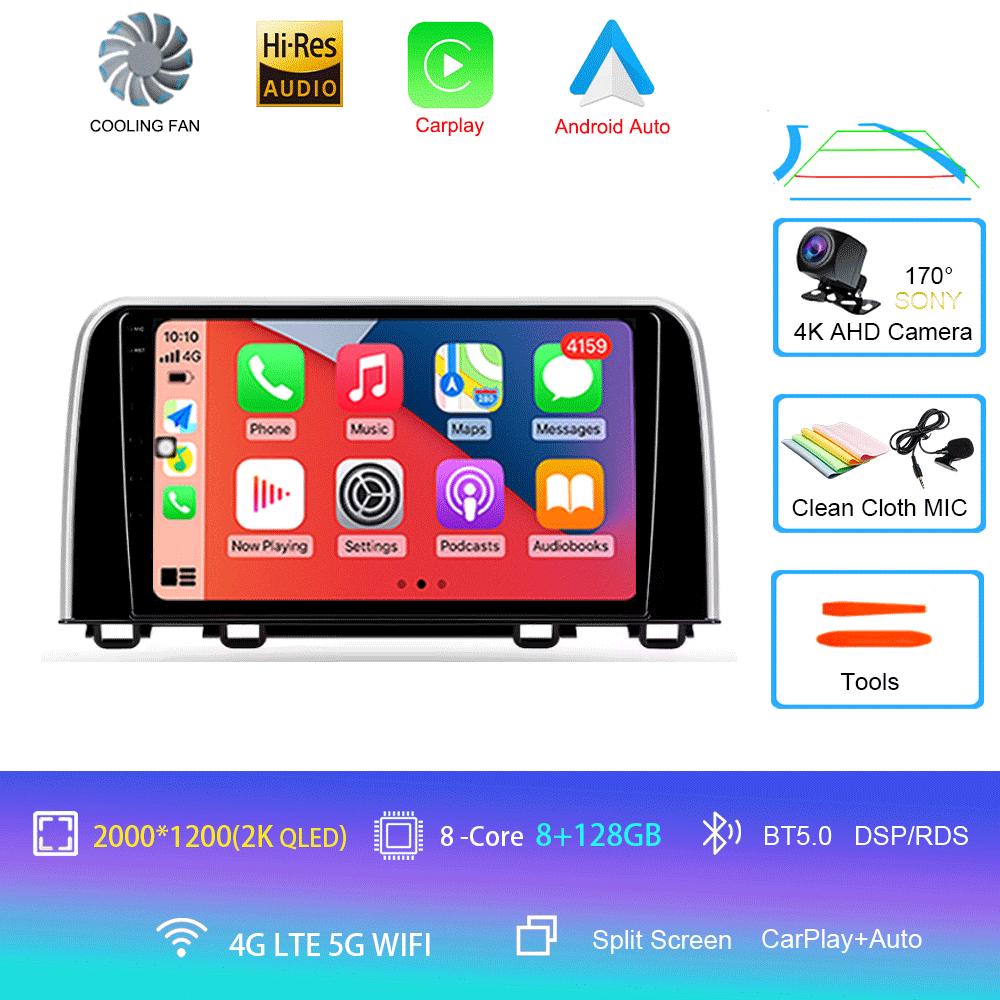 Android 14 для Honda CRV CR-V 5 RT RW 2017 - 2022 Автомобильный радиоприемник Мультимедиа Видеоплеер Навигация стерео GPS Нет 2din 2 din dvd